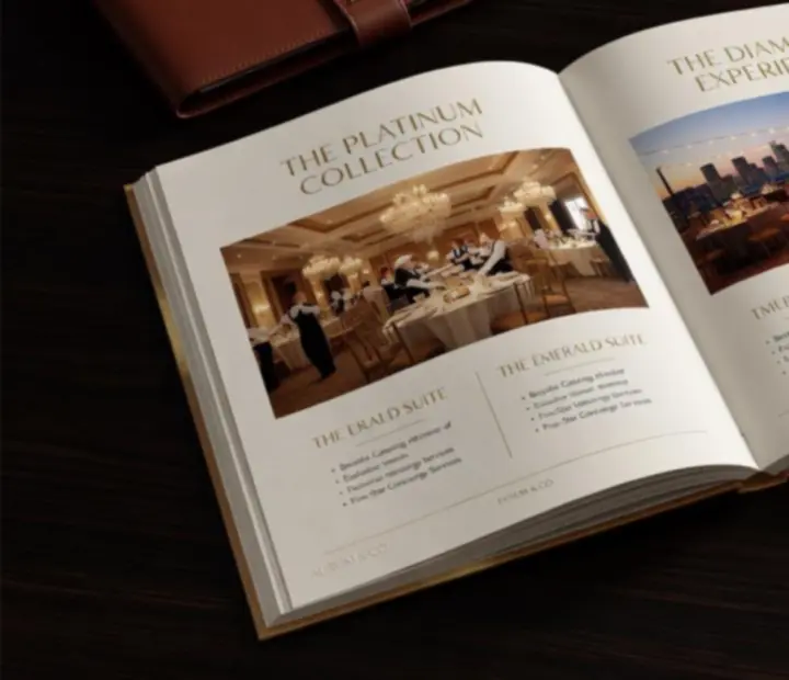 Eleganckie stoły eventowe i katalog pakietów premium